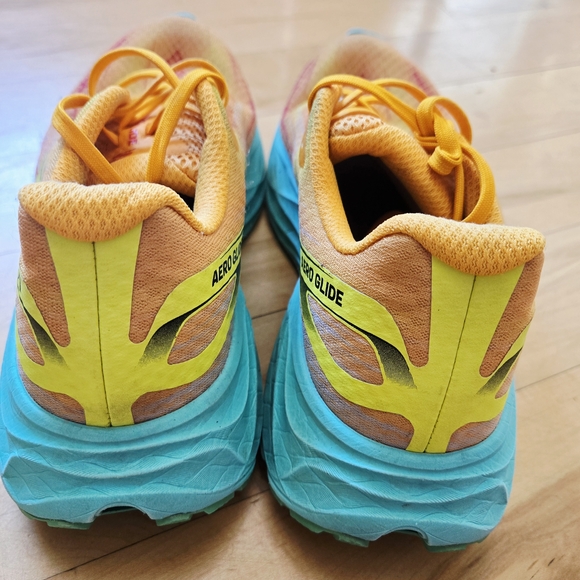 Salomon AERO GLIDE Men's Running Shoes Zinna Cockatoo Safety Yellow US 8.5 - Picture 5 of 6